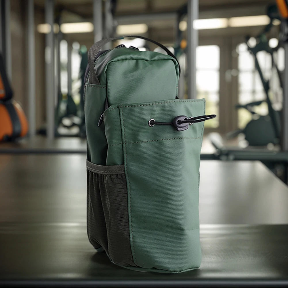 Magnetic Gym Sling Bag Large Capacity Magnet Water Bottle Pouch Phone Holder Crossbody Bag for Outdoor Sports and Activities