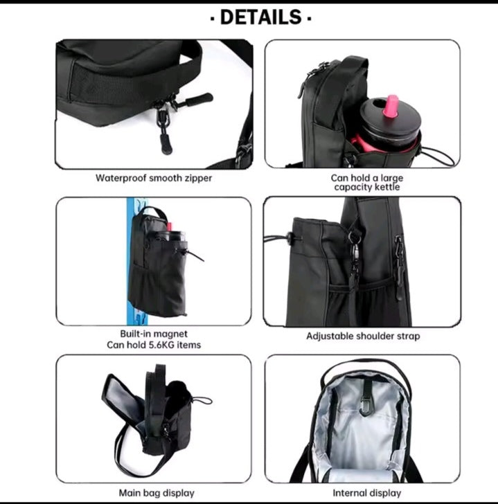 Magnetic Gym Sling Bag