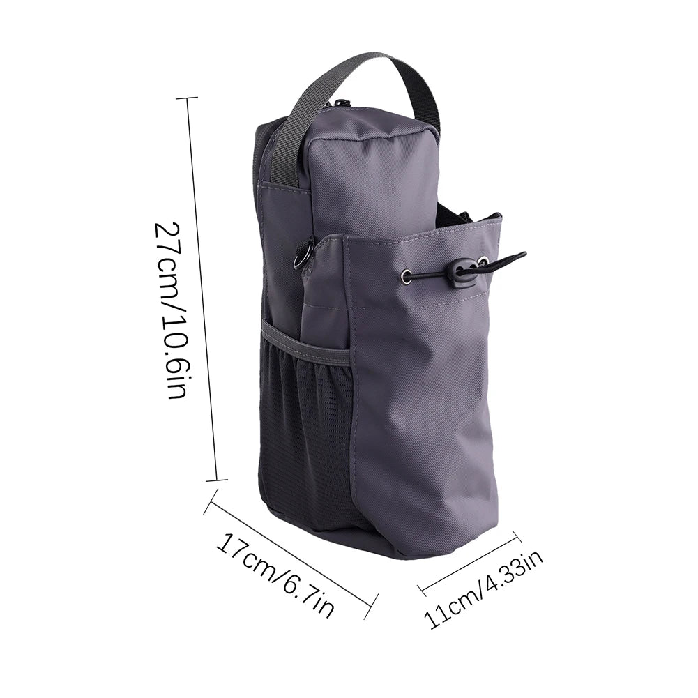 Magnetic Gym Sling Bag Large Capacity Magnet Water Bottle Pouch Phone Holder Crossbody Bag for Outdoor Sports and Activities