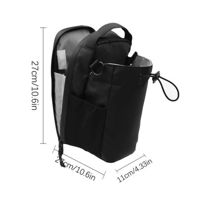 Magnetic Gym Sling Bag Large Capacity Magnet Water Bottle Pouch Phone Holder Crossbody Bag for Outdoor Sports and Activities