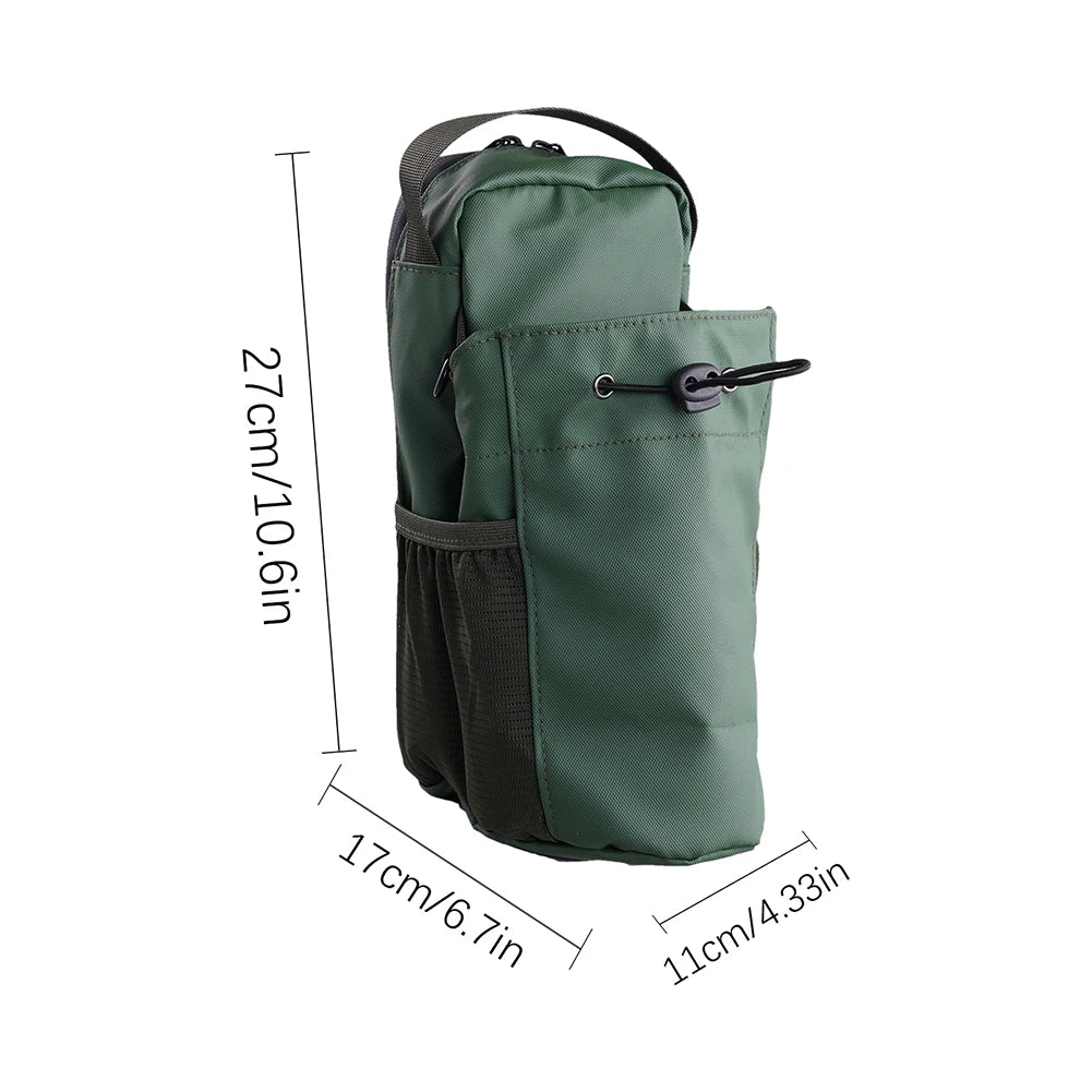Magnetic Gym Sling Bag Large Capacity Magnet Water Bottle Pouch Phone Holder Crossbody Bag for Outdoor Sports and Activities
