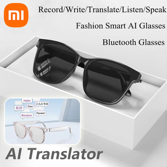 Xiaomi HY-C8 AI Smart Glasses Intelligent Translation Wireless Bluetooth Glasses Real-Time Simultaneous Interpretation Headset
