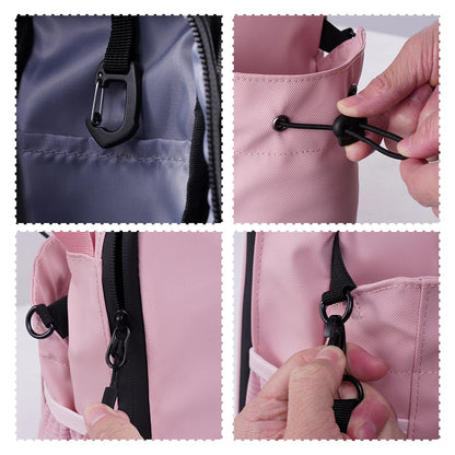 Magnetic Gym Sling Bag Large Capacity Magnet Water Bottle Pouch Phone Holder Crossbody Bag for Outdoor Sports and Activities